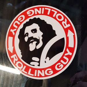 Rolling Guy Sticker