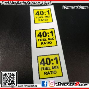 Fuel Ratio Stickers